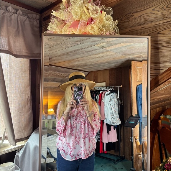 Tan & Black Wide Brim Woven Sun Hat, Elegant Resort Beach Hat - Picture 6 of 6